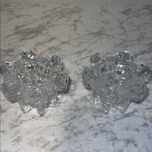 Elegant Glass Candle Holders